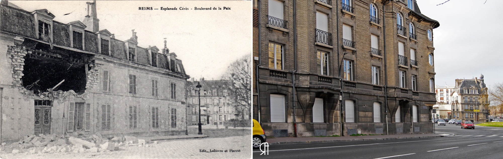 Boulevard de la Paix à l’angle de l’esplanade Cérès