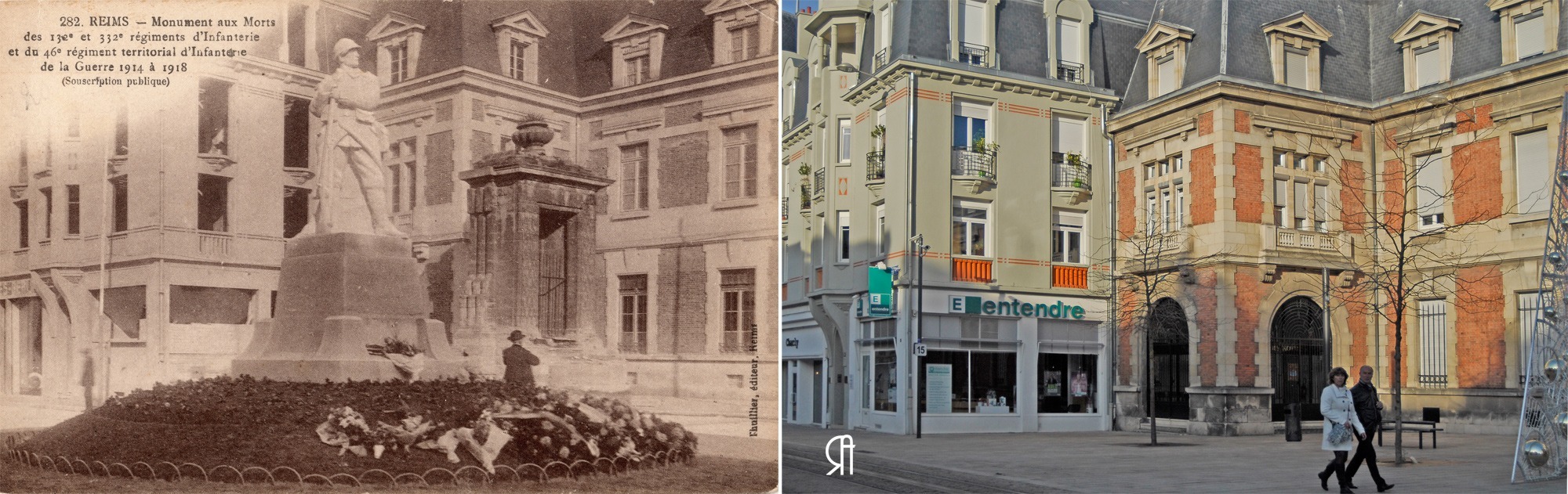 Le Poilu et la Fontaine du Cours Langlet