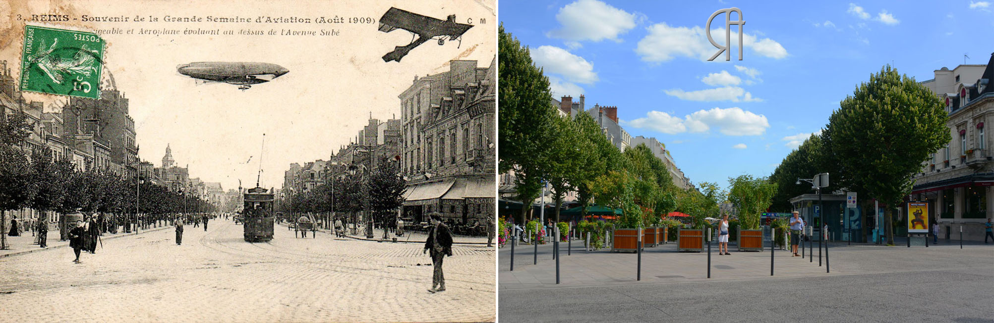 Archives ReimsAvant : Grande Semaine d’Aviation (août 1909) – Place d’Erlon