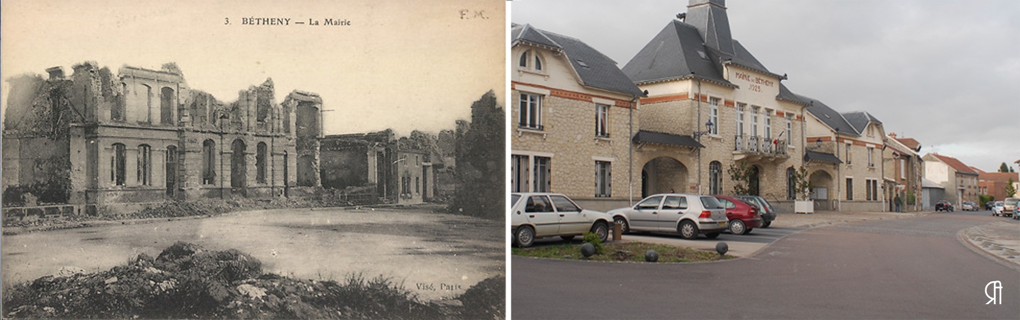 La Mairie de Bétheny à trois époques