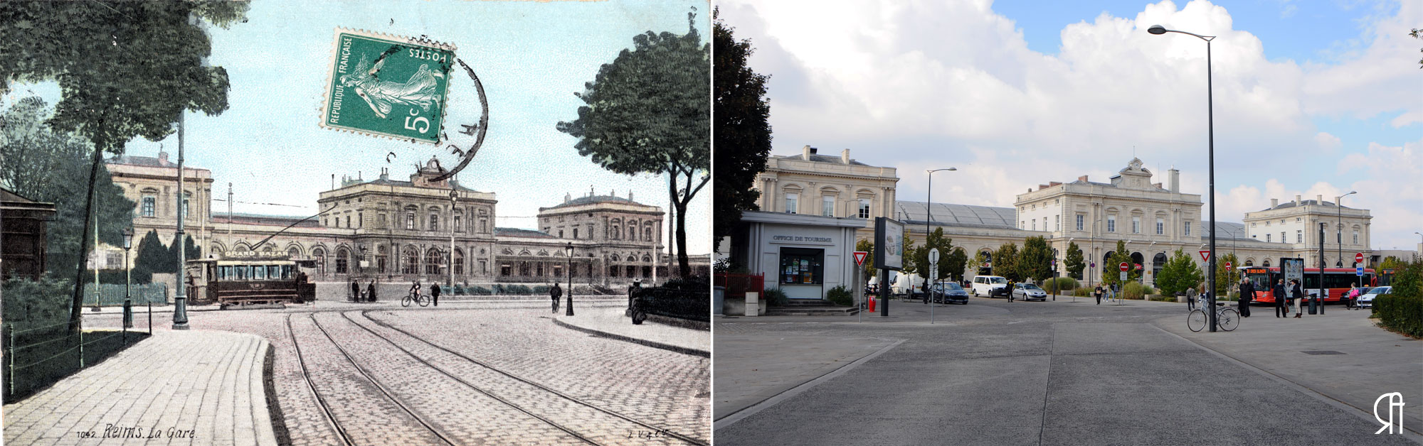 La gare et le tramway