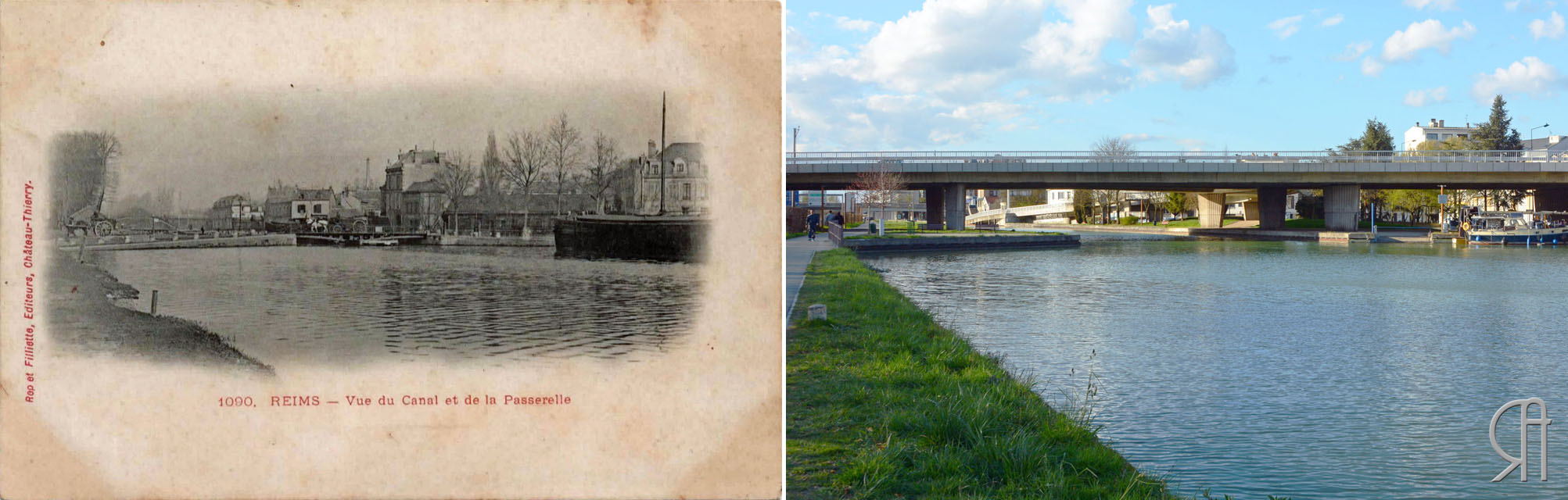 Le canal et la passerelle pivotante