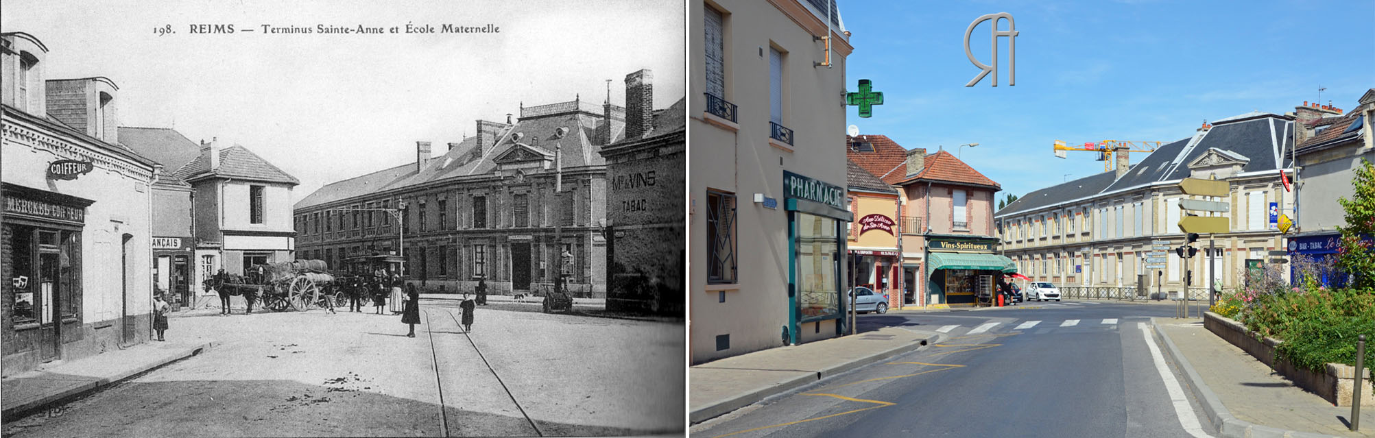 La place et l’école Sainte-Anne