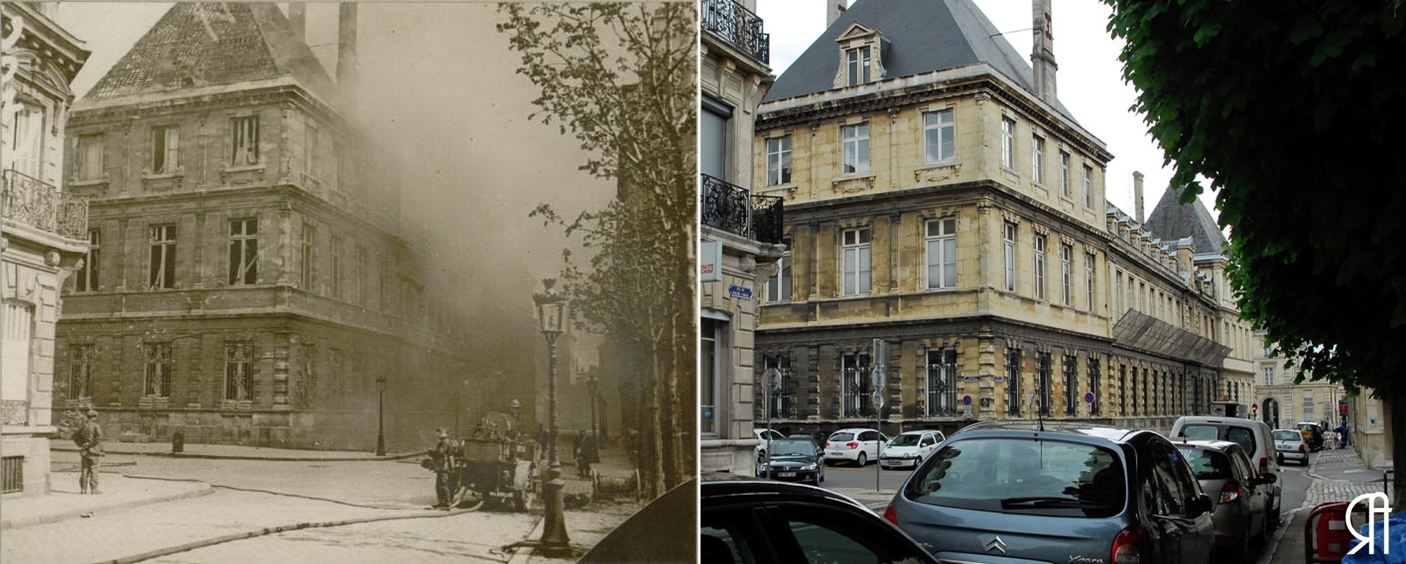 Angle de la rue des Consuls (actuelle rue du général Sarrail) et de la rue de la Grosse Ecritoire