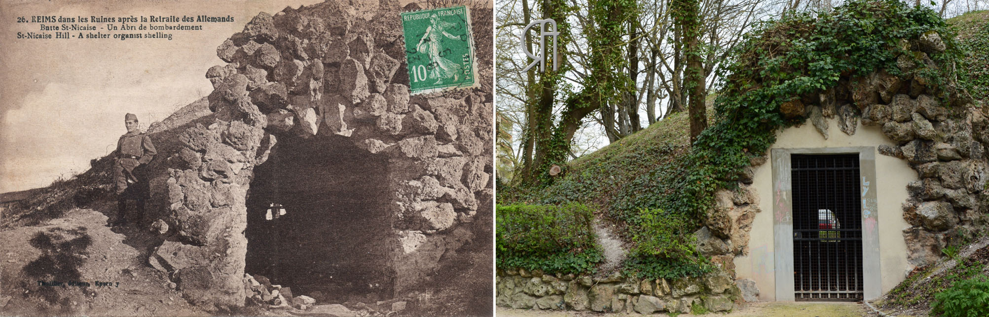 Abris de bombardement sur la Butte Saint-Nicaise