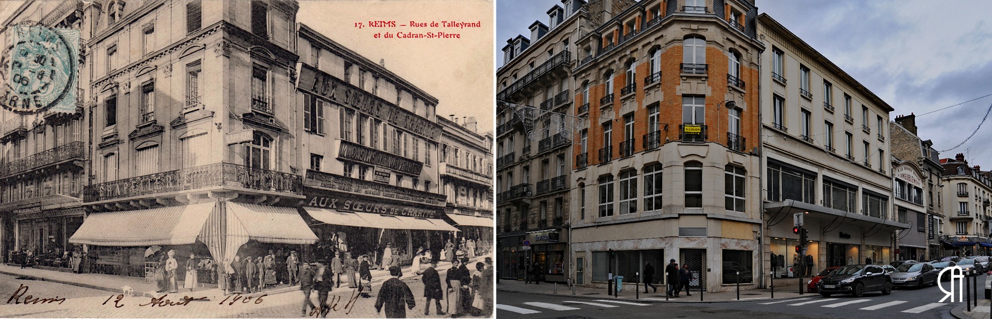 Angle de la rue de Talleyrand et de la rue du Cadran Saint-Pierre