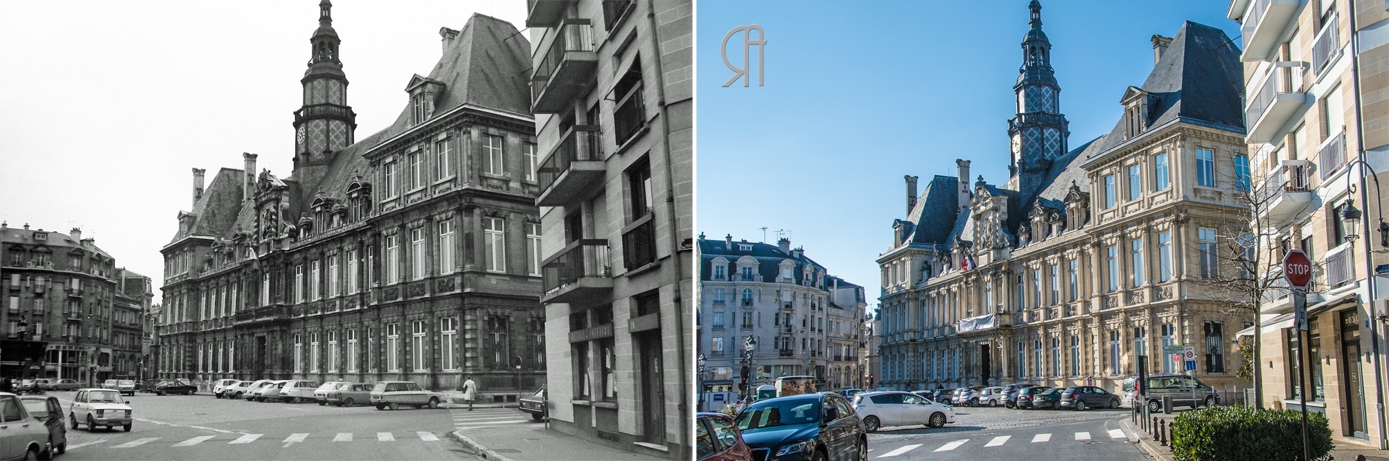 La place de l’Hôtel de Ville en 1977