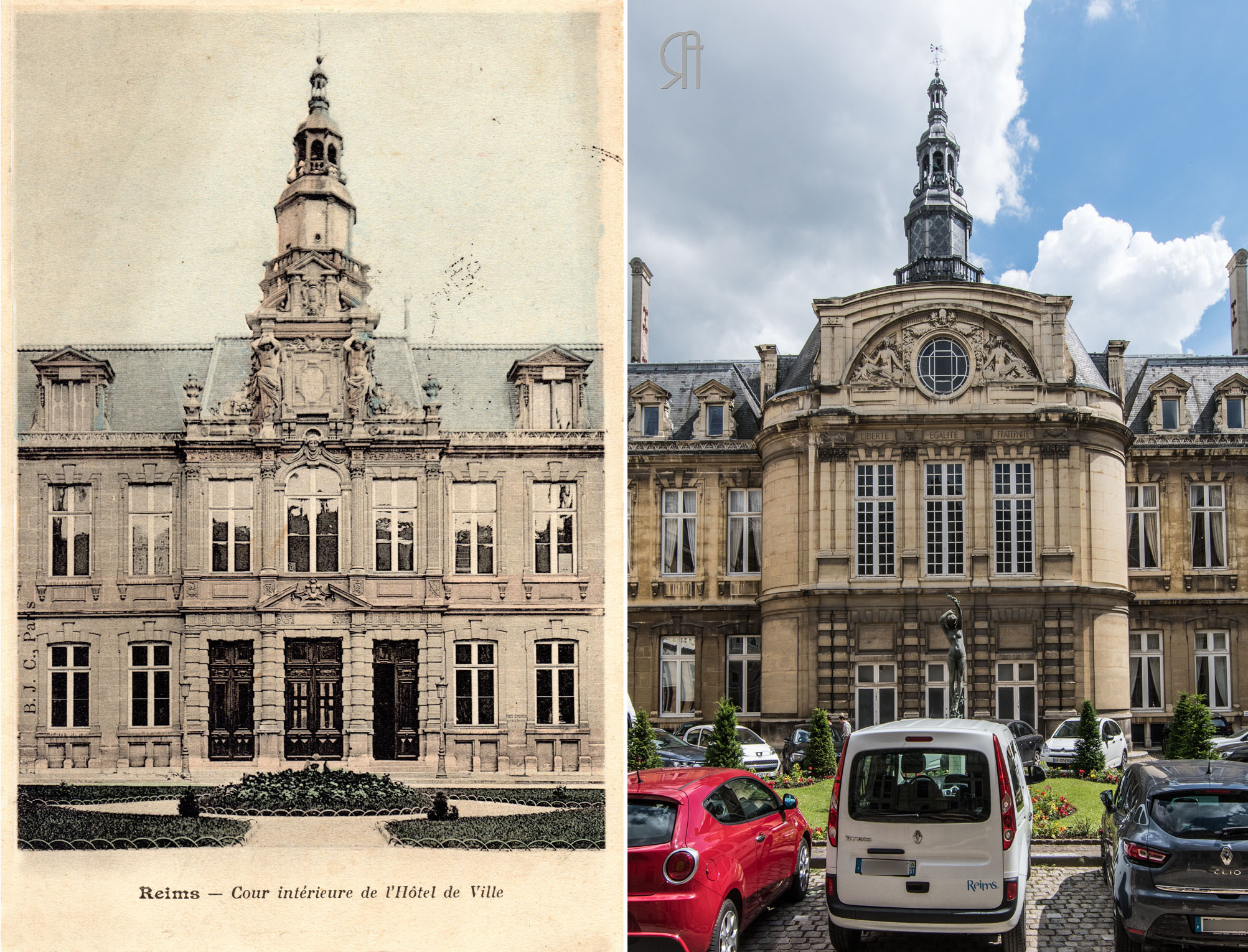 La cour intérieure de l’Hôtel de Ville