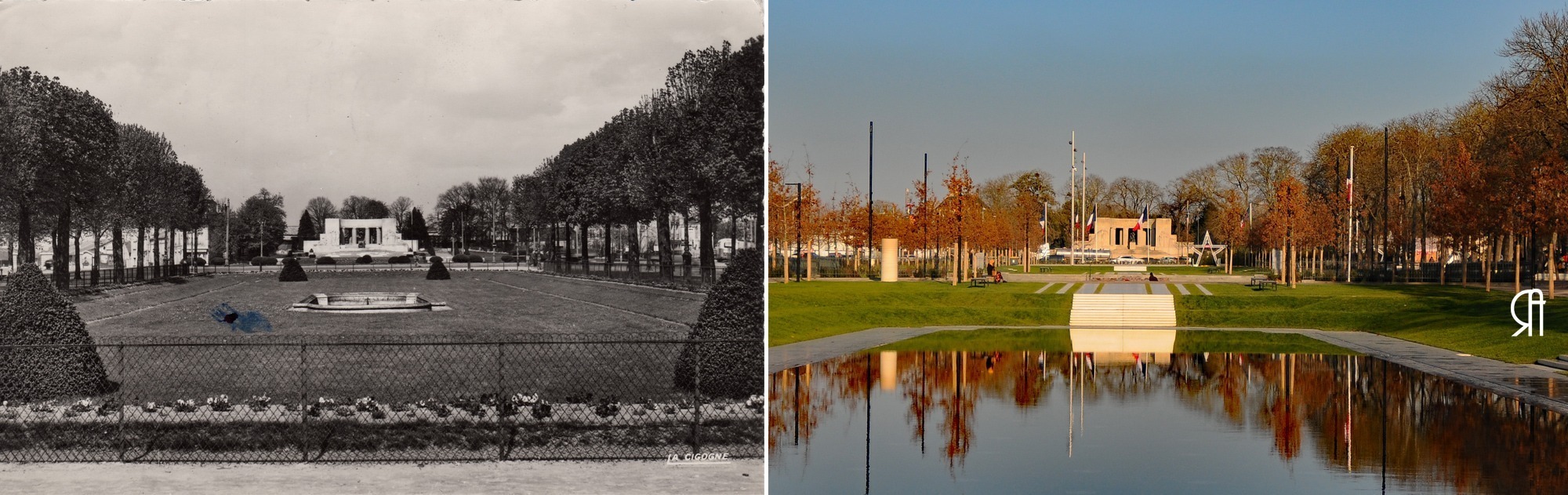 Les promenades à trois époques : 1909, 1955 et 2019