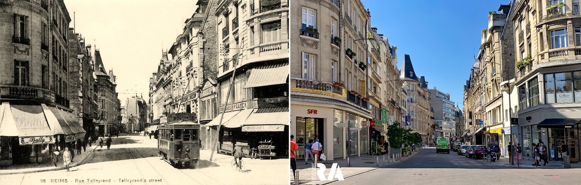 Le tramway dans le centre ville