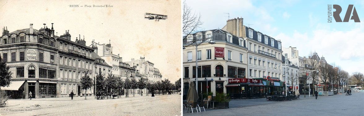 La Grande Semaine de l’aviation et les cartes de la place Drouet-d’Erlon