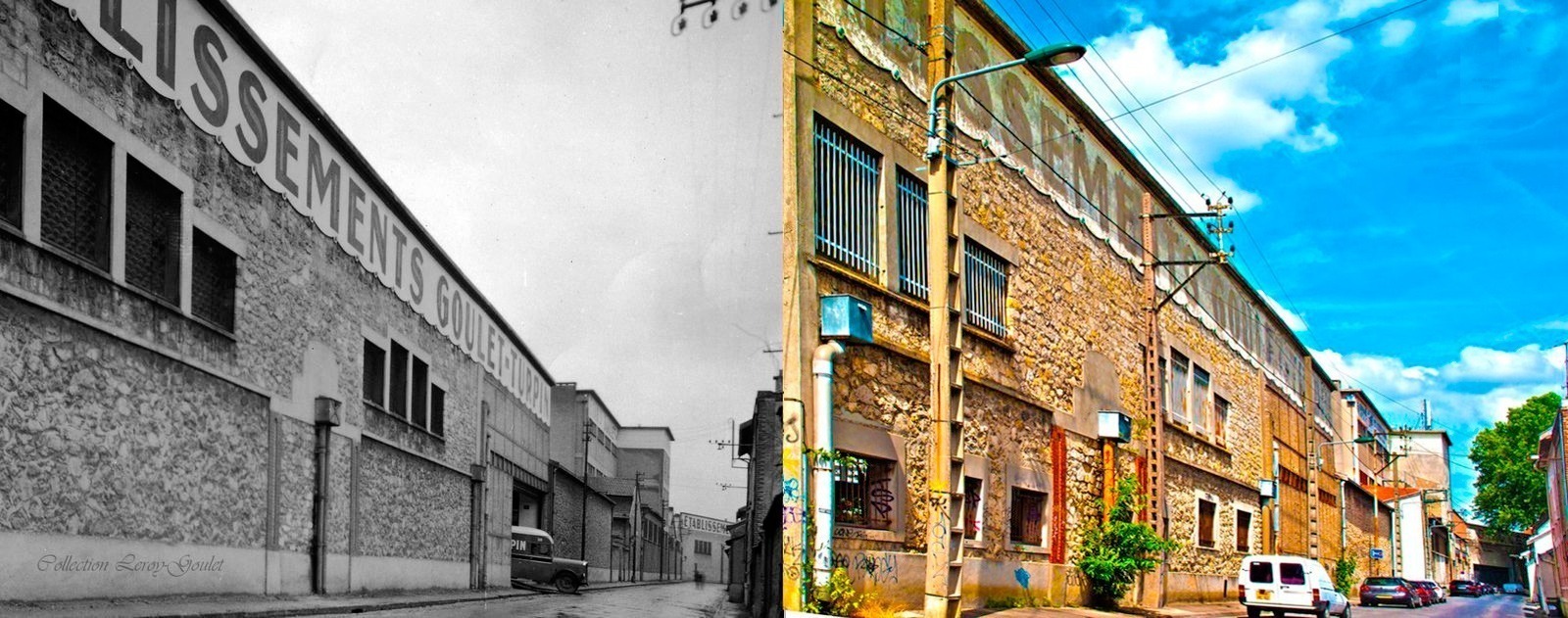 Archives de ReimsAvant : Les entrepôts Goulet-Turpin de la rue Vernouillet en 1953