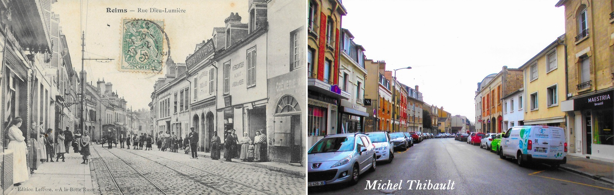 Rue Dieu-Lumière en 1908