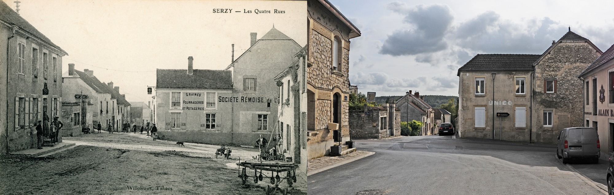 Serzy-et-Prin, les Quatre rues