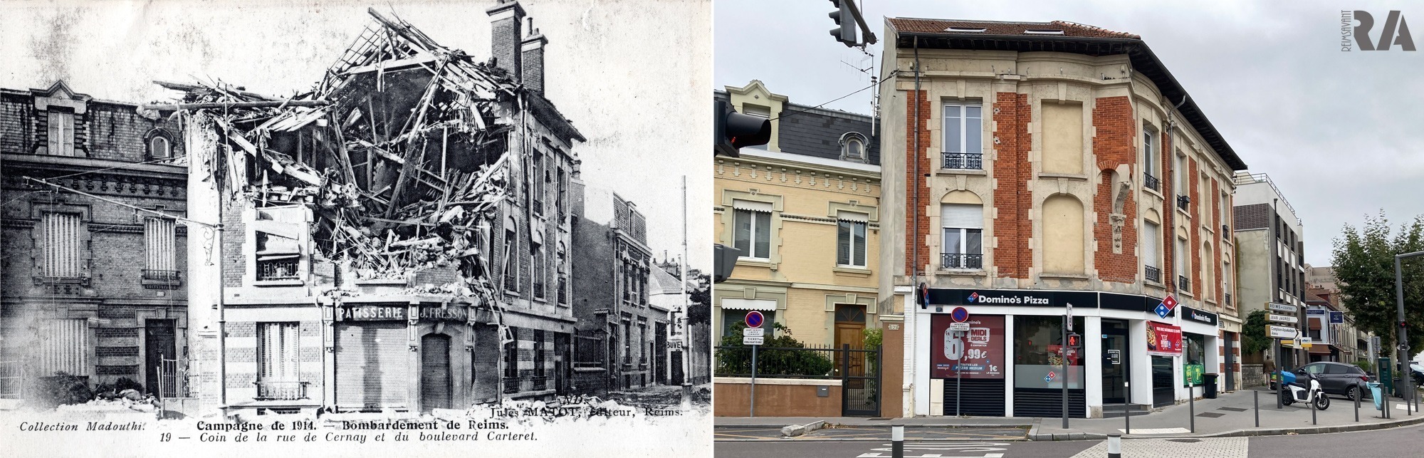 Angle du boulevard Carteret et de la rue de Cernay